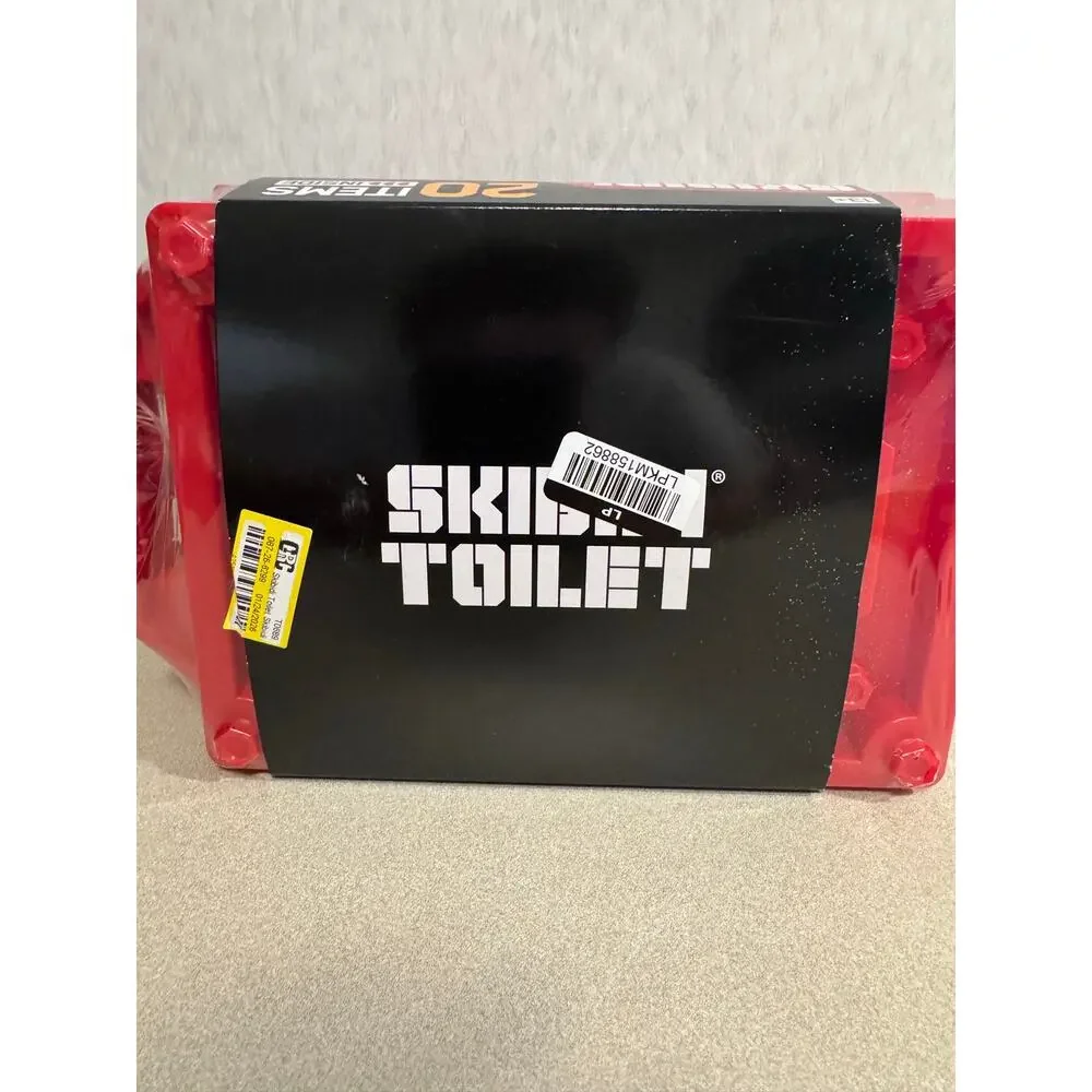 Bonkers Toys Skibidi Toilet Mystery Loot Box 20 Surprises Red Crate New